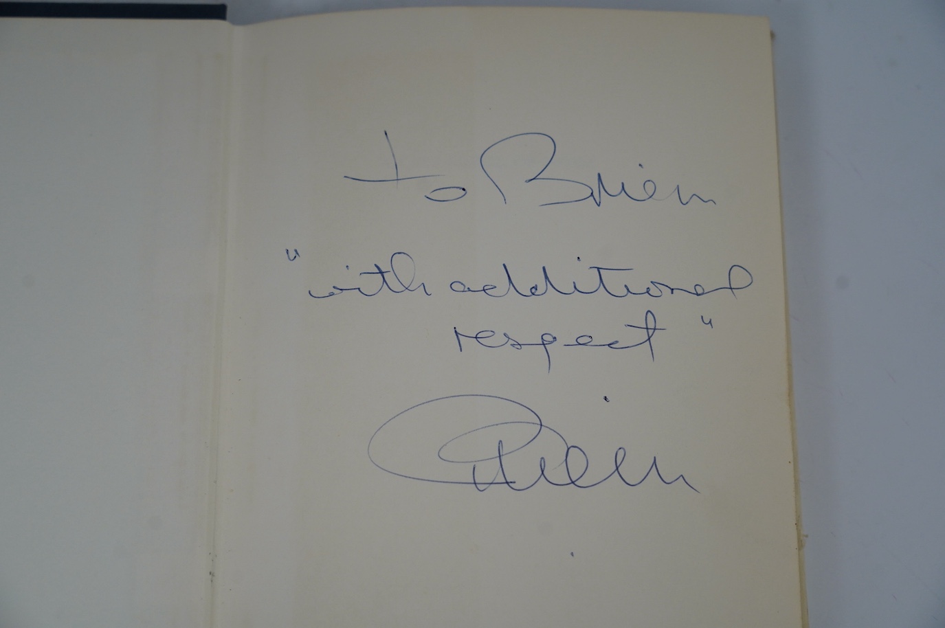 Two Brian Epstein (manager of the Beatles) related items; a signed first edition of A Cellarful of Noise, pub. Souvenir Press 1964, signed and dedicated to Brian Matthew in ball point ink, together with an historically i